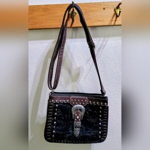 Elegant Black and Brown Women's Bag